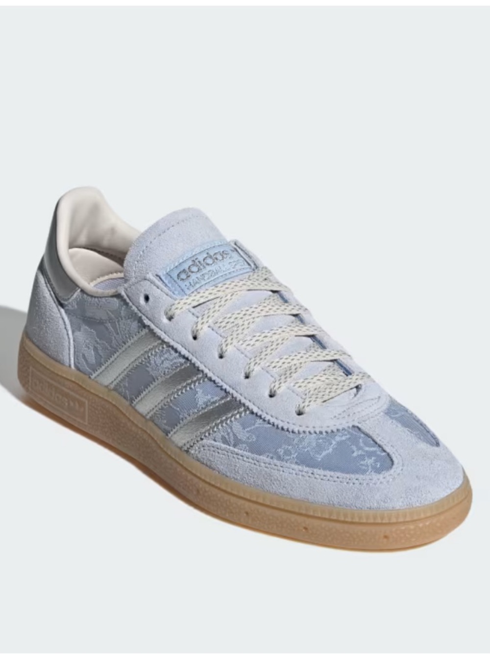 adidas x Liberty London Handball Spezial Crystal Sky / Silver Metallic - Picture 2 of 12